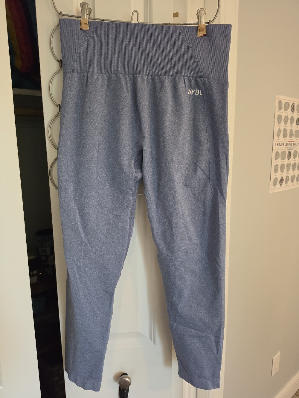 AYBL Heathered Blue Women's High-Waist Leggings